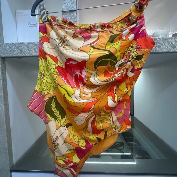 Camilla Multicolor Floral One Piece Swimsuit Size Medium - Picture 12 of 16
